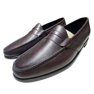 Florsheim Richmond Penny Loafers Mens 13 D Wine New Leather Dress Shoes 65061